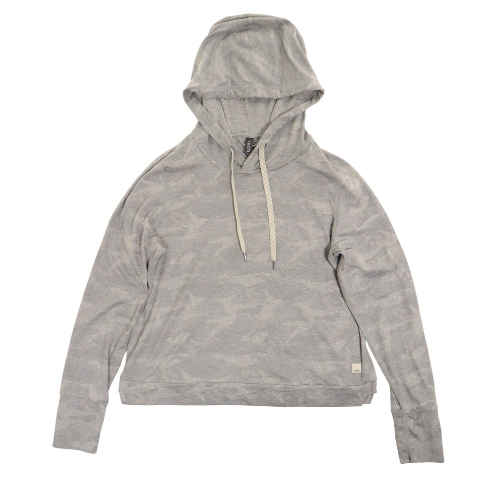 Vuori Halo Essential Hoodie Camo Performance Stretch Athletic Gray Women Small